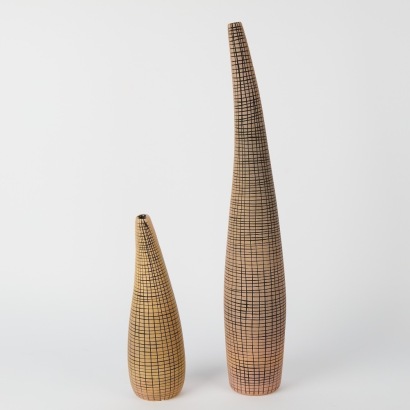 Pair of Elegant Glass Forms