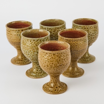 Set of Salt Glazed Goblets