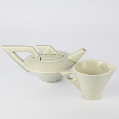 Bob Steiner Teapot and Creamer Art Deco Set