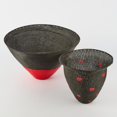 Pair of Modern Woven Bowls